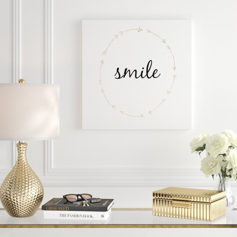 Golden Quote III by Anna Hambly - Wrapped Canvas Print, 51cm H x 51cm W