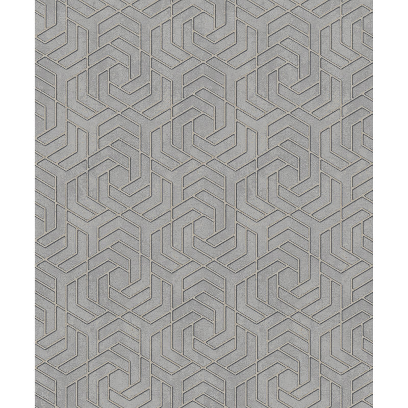 Rouleau de papier peint L 33 pi x l 20,9 po Atreu, gris