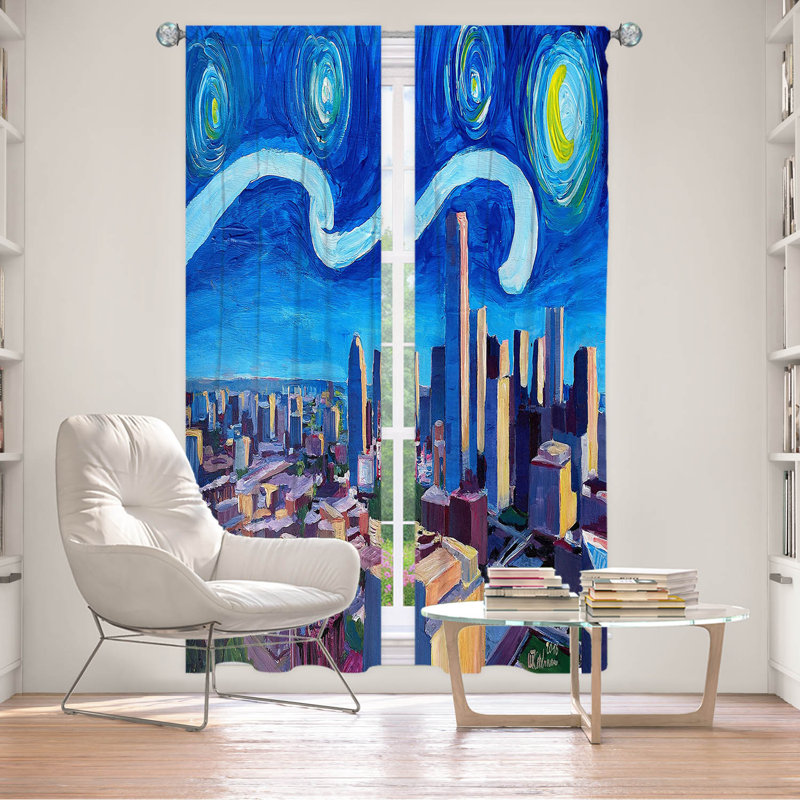 Paire de rideaux occultant en polyester Abriannah, L 20 po x L 82 po