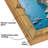 Picture Frame - Gold Bamboo Frame With Faux Bamboo Design - Easel Stand And Shatter Resistant Glass-108531079