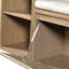 Banc de rangement rembourré en lin de 42 po de largeur-291879071