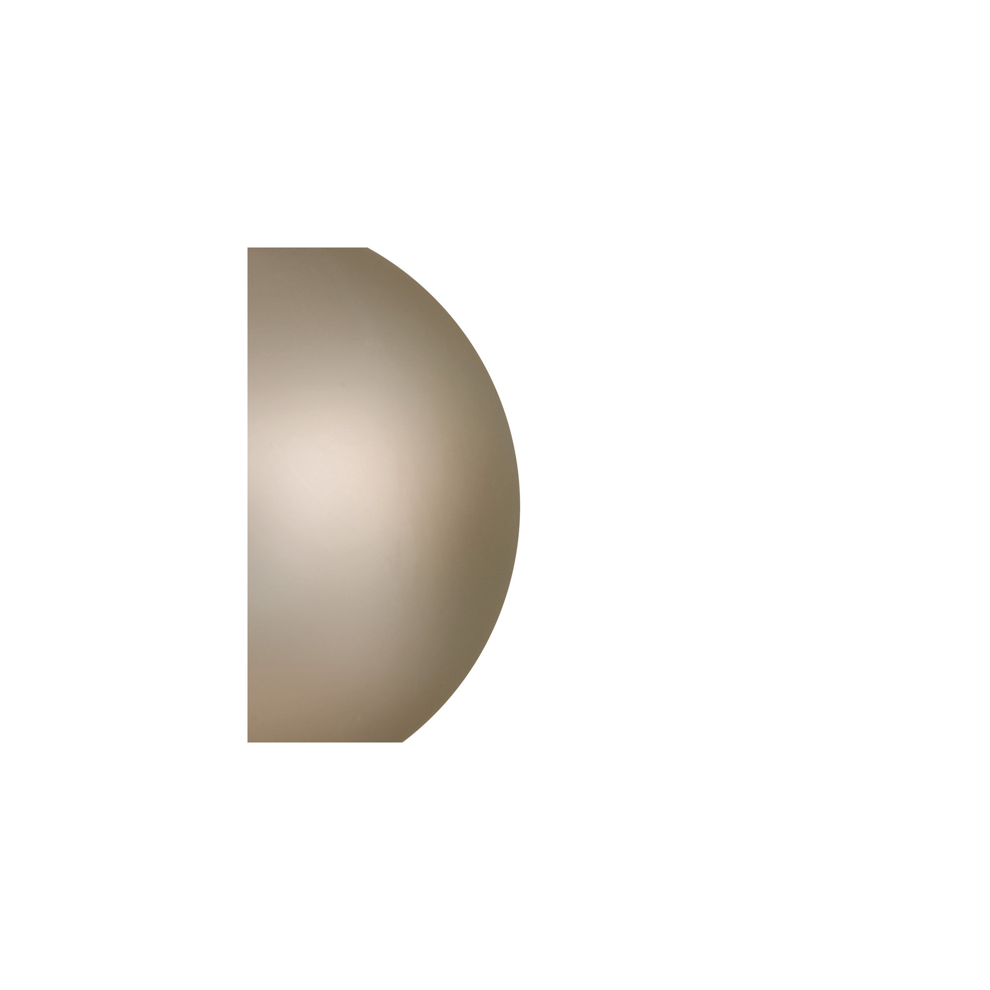 Holiday Solid Ball Ornament, Matte Oat, 10" H x 10" W x 10" D