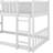 Twin-Sized Three-Tier Rubber Wood Bunk Bed, Fully Equipped With Ladders And Guardrails-478907407