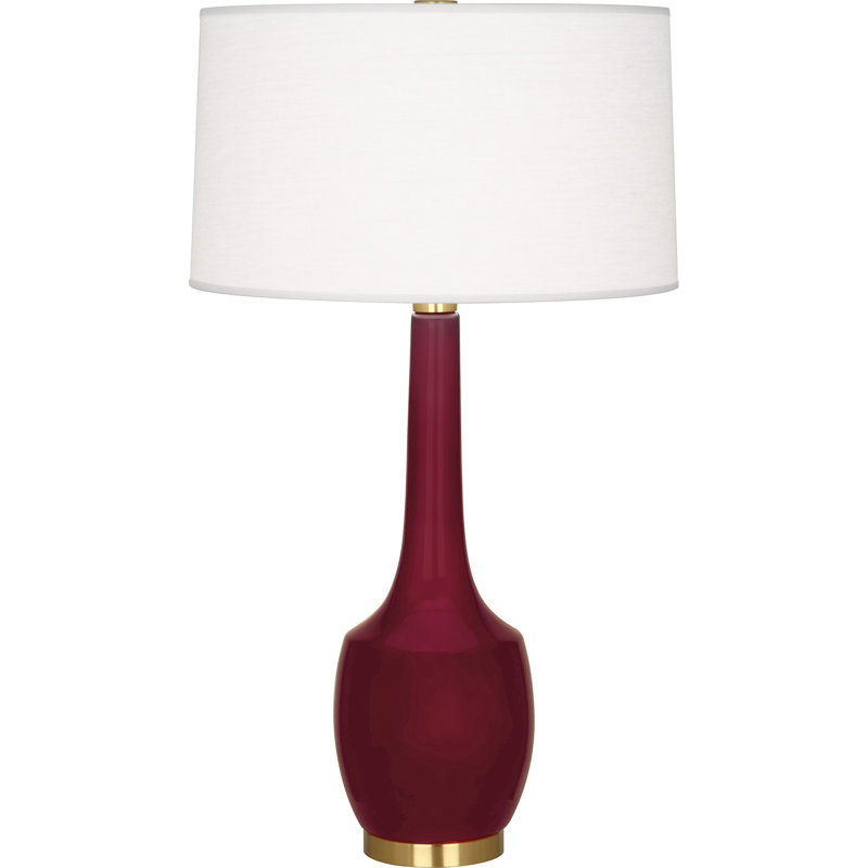 Lampe de table 34,3 po Delilah, Prune confite