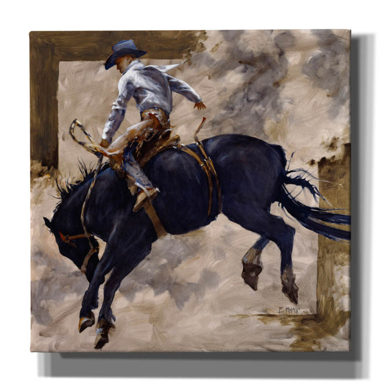 " Blackie " by J. E. Knauf, 12" H x 12" W x 0.75" D