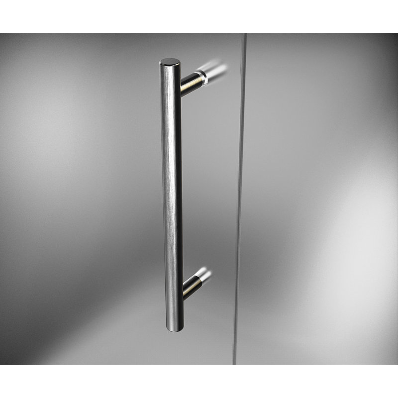 Nautis GS 52" x 72" Frameless Frosted Glass Hinged Shower Door
