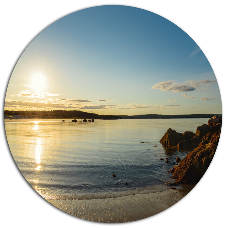 «Carters Beach Nova Écosse Canada», reproduction de photo sur métal, H 36 po x l 36 po