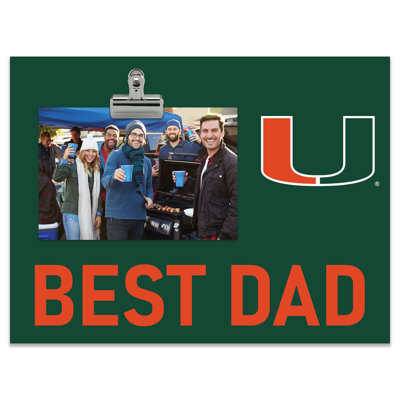 University Of Miami Bright Line - Best Dad Clip Frame