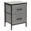 40cm W Metal Bedside Table-1236370310