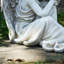 Statue de jardin 19 po gris