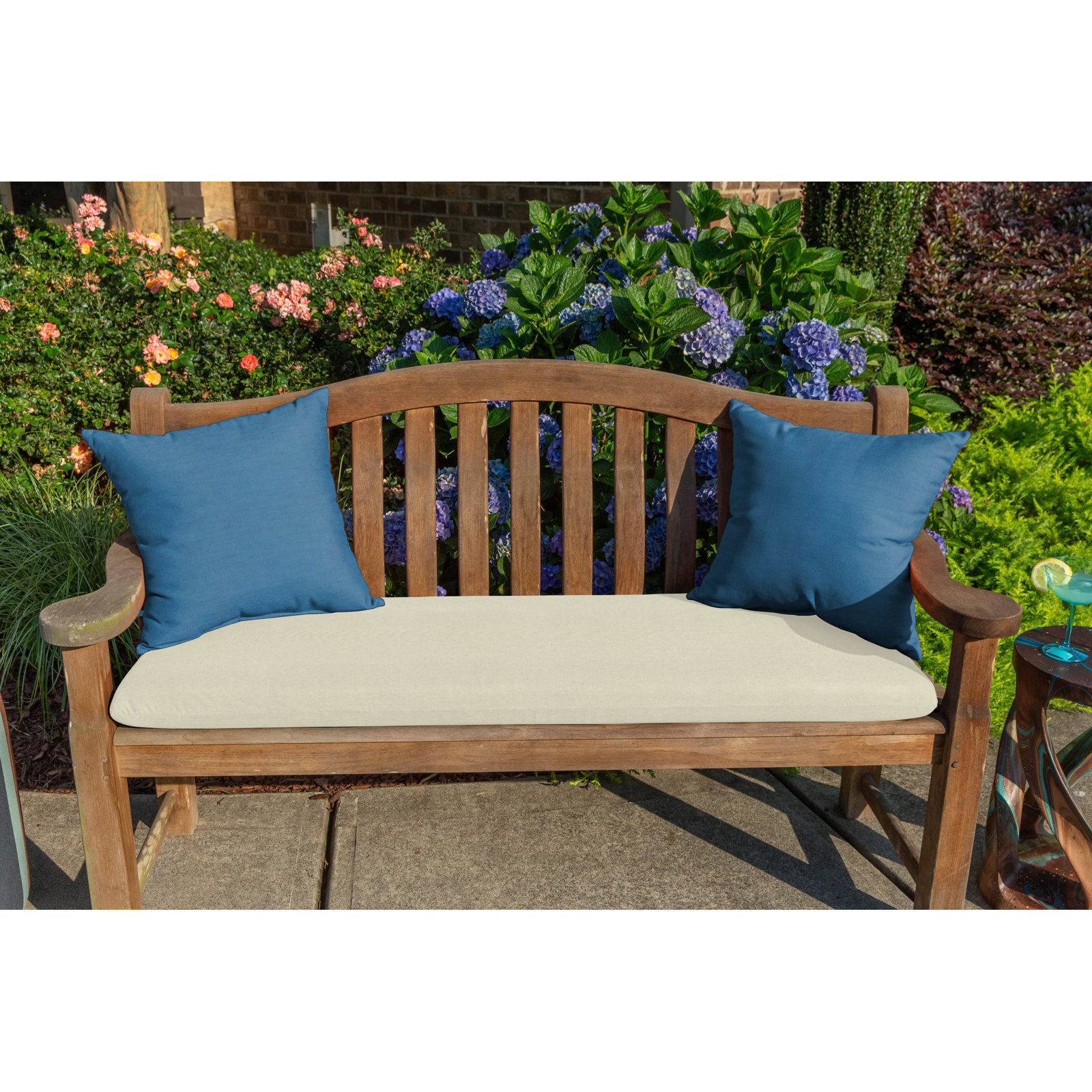  Outdoor Square Pillow Cover & Insert, Canvas Regatta Sunbrella® Canvas, 18"H x 18"W