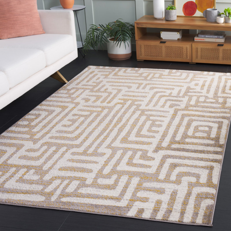 Ailssa Performance Geometric Rug, Rectangle 5'1" x 7'6"