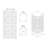VIMA (Bubbles) Decorative Display PVC Stand Pedestal White Colour 26" H x 14" W x 14" D…