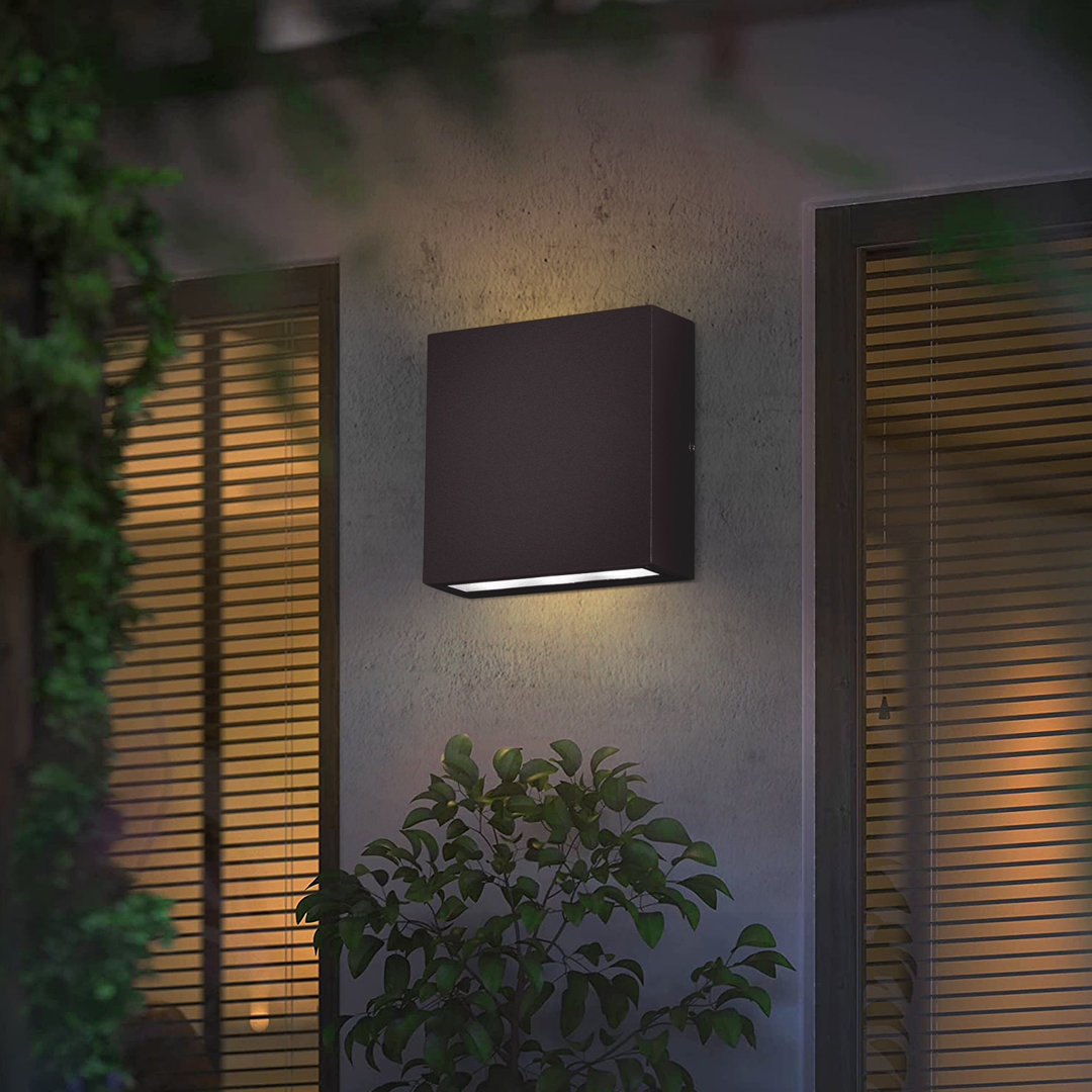 Reisinger Wall Light Outdoor LED Wall Mount Lamp Modern Wall Sconce Lighting Up&Down Lantern Ivy Bronx Fixture 