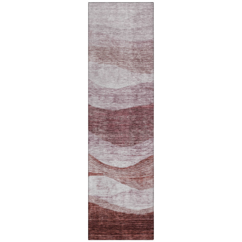 Tapis intérieur / extérieur rose Louisa , 2'3" x 7'6"