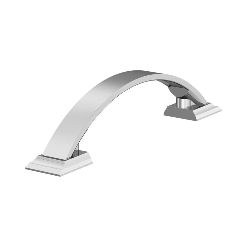 Polished Chrome 3-3/4 inch Center-to-Center Arch Cabinet Pull