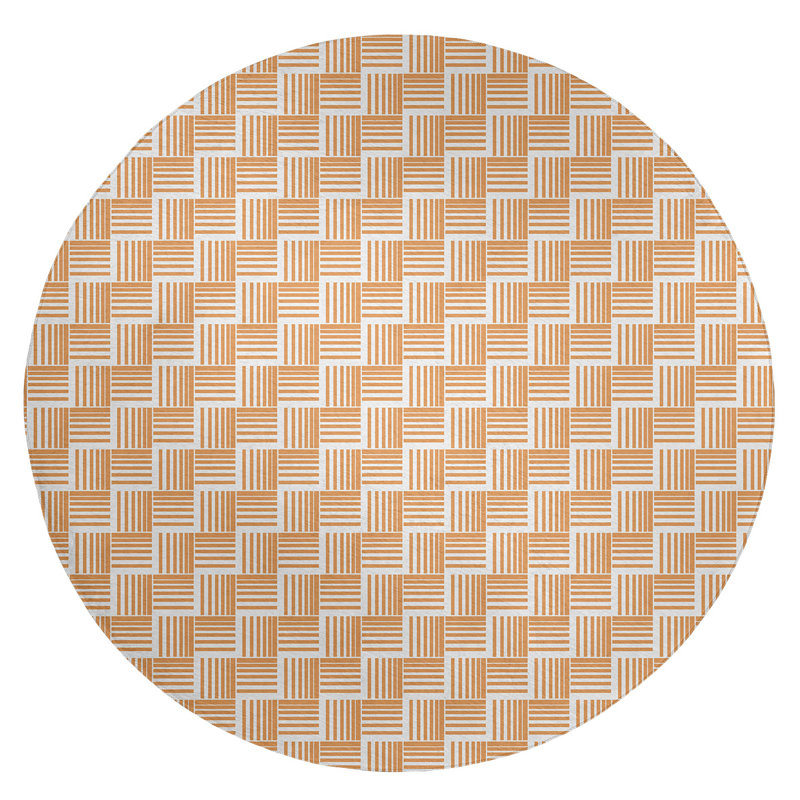 Chenille Indoor Rug, Round 5'