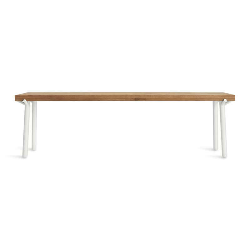 Branch Dining Bench, Oak, White