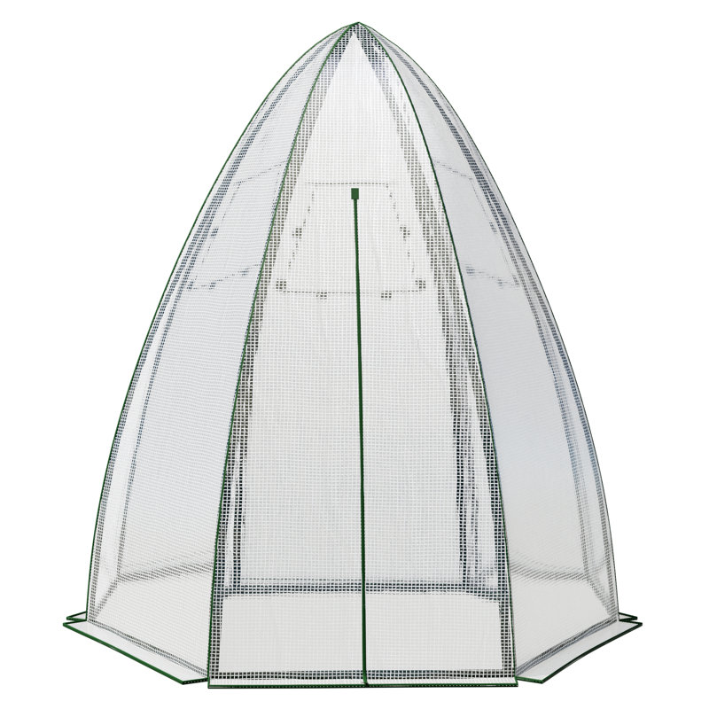 Small Hexagonal Hobby Greenhouse for Home Garden Enthusiasts