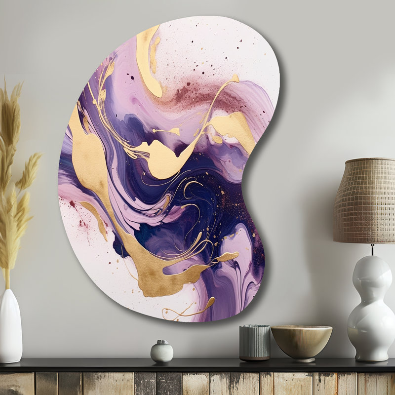 Chatham - fractale de forme irrégulière, art mural, sculpture murale asymétrique en métal, H 39 po x l 28 po x P 1 po