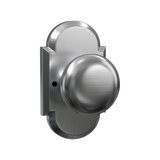 Bravura 906-G1 Macon Privacy Knob on Beveled Rectangular Rose in Matte Black