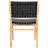 Alston Woven Leather & Solid Wood Dining Chair-943167713