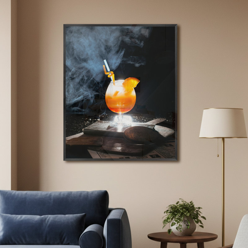 Single Picture Frame LED Illuminated Wall Art Wall Art on Glass / Aluminium, 60 cm H x 50 cm W
