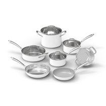 Cuisinart Heritage Stainless Steel Collection of Induction-Ready 11-Piece  Set of 1.5 qt and 3 qt. Saucepans, 3.5 qt Sauté Pan, 6 qt. Stockpot, 8-Inch  and 10-Inch Skillets, Covers, and Steamer Insert - Yahoo Shopping
