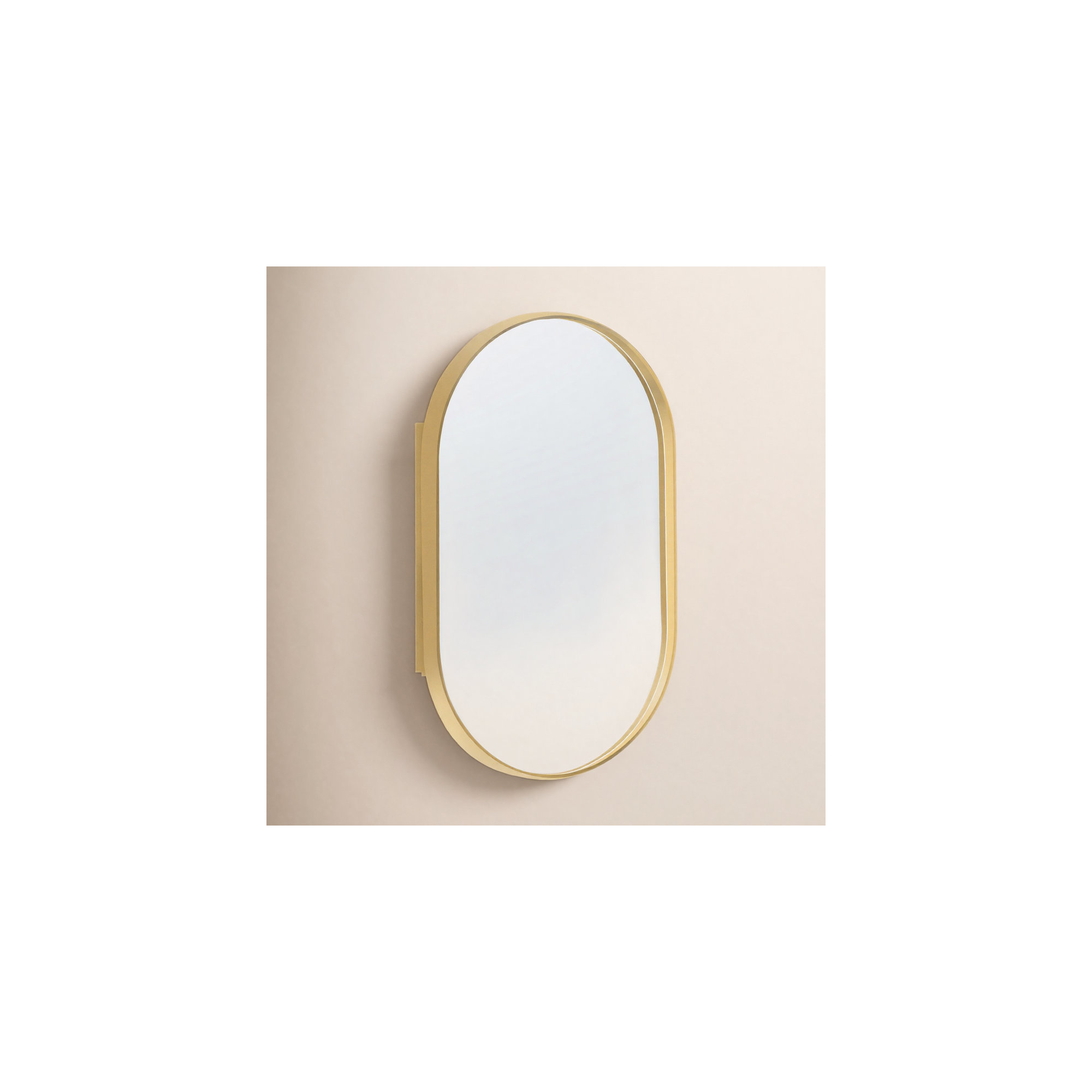 Rosser 21'' W 34'' H Recessed Medicine Cabinet, Gold