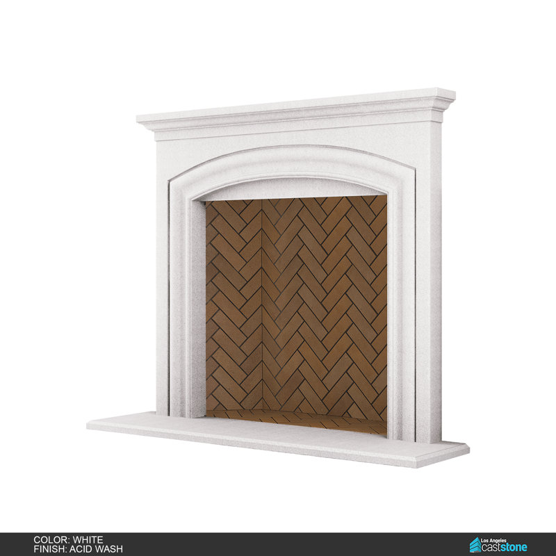 Manchester Fireplace Surround, Acid Wash White