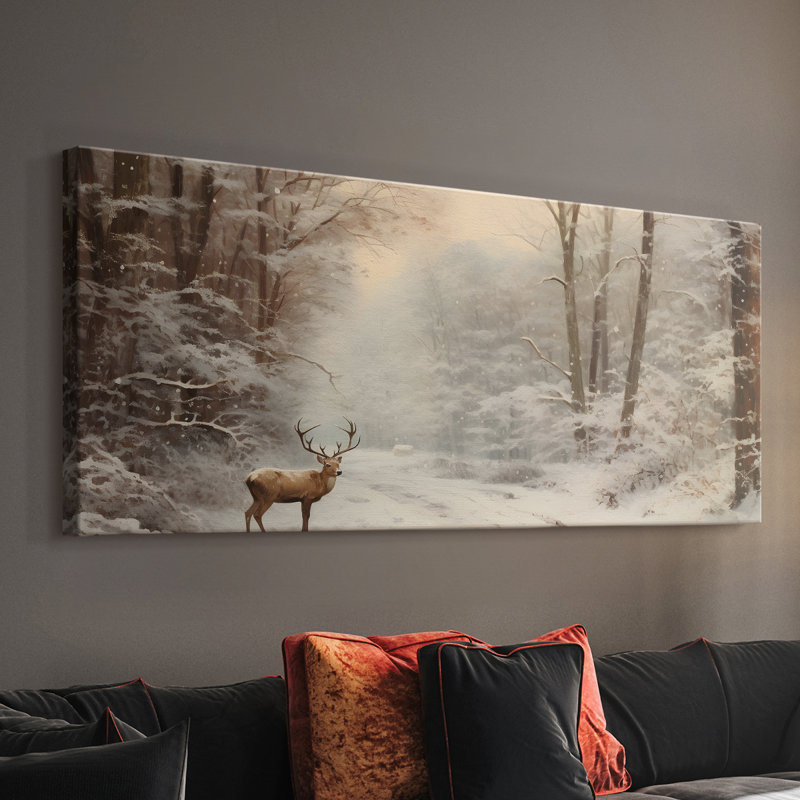 Série paysage - CMXCI - Toile tendue avec châssis - Prêt à accrocher, H 12 po x l 30 po