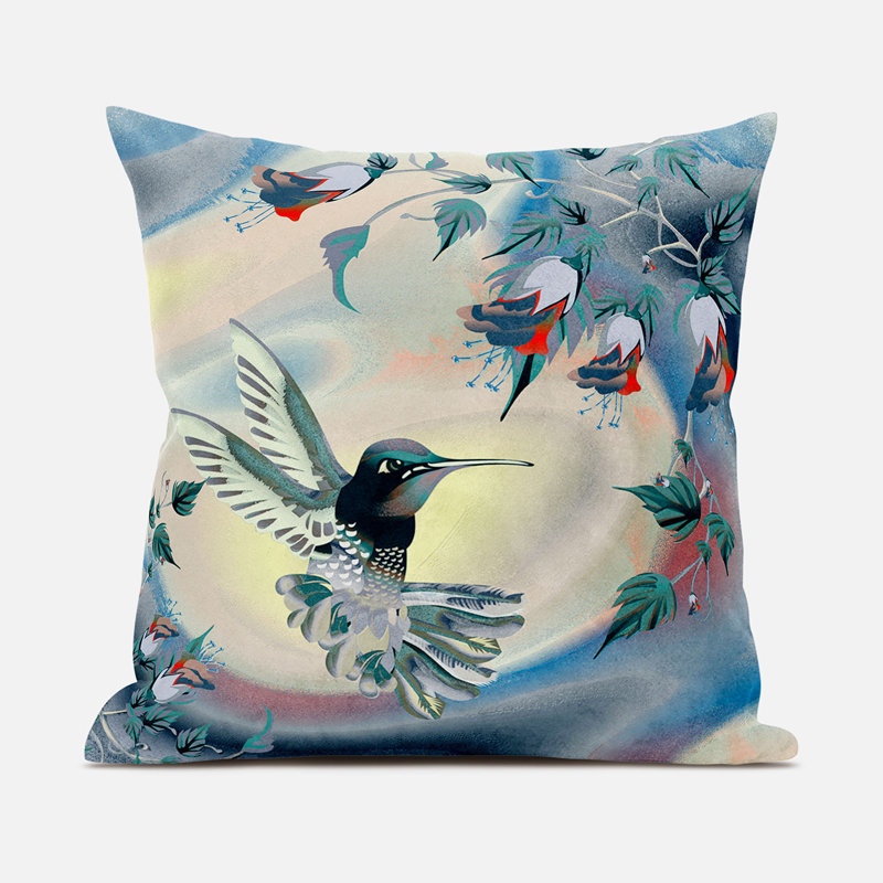 Coussin 26 x 26, Jaune / Vert / Bleu