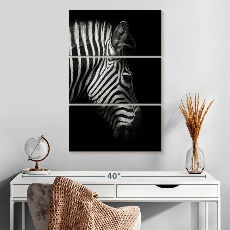 Brampt Zebra Side View, 32" H x 20" W