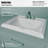 Karran Valera 23" Rectangular Top Mount Vitreous China Bathroom Sink in White