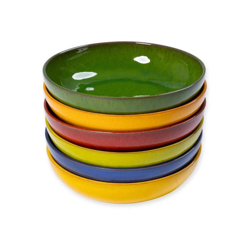 Cateluta - Medium Bowl - Red, Yellow