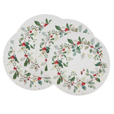 Berry Burst Wreath Placemat (Set of 4)