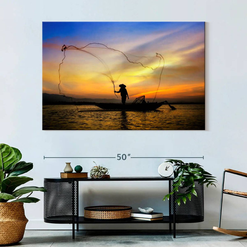 Filet de pêche Senne Fisherman, H 34 po x l 51 po