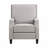 Push Back Reclining Chair Transitional Style Chenille Fabric Self-Reclining Motion Chair 1pc Cushion Seat Modern Living Room Furniture