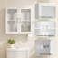 Armoire de rangement murale de 24 po de largeur pour salle de cuisine et salle de lavage-137897296