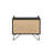 Melkree Oak & Black Finish Accent Table With Display & Utility Function