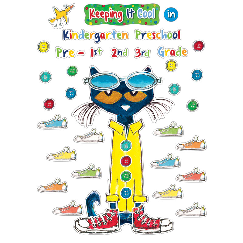 Edupress Pete The Cat Keeping It Cool In...Bulletin Board Set