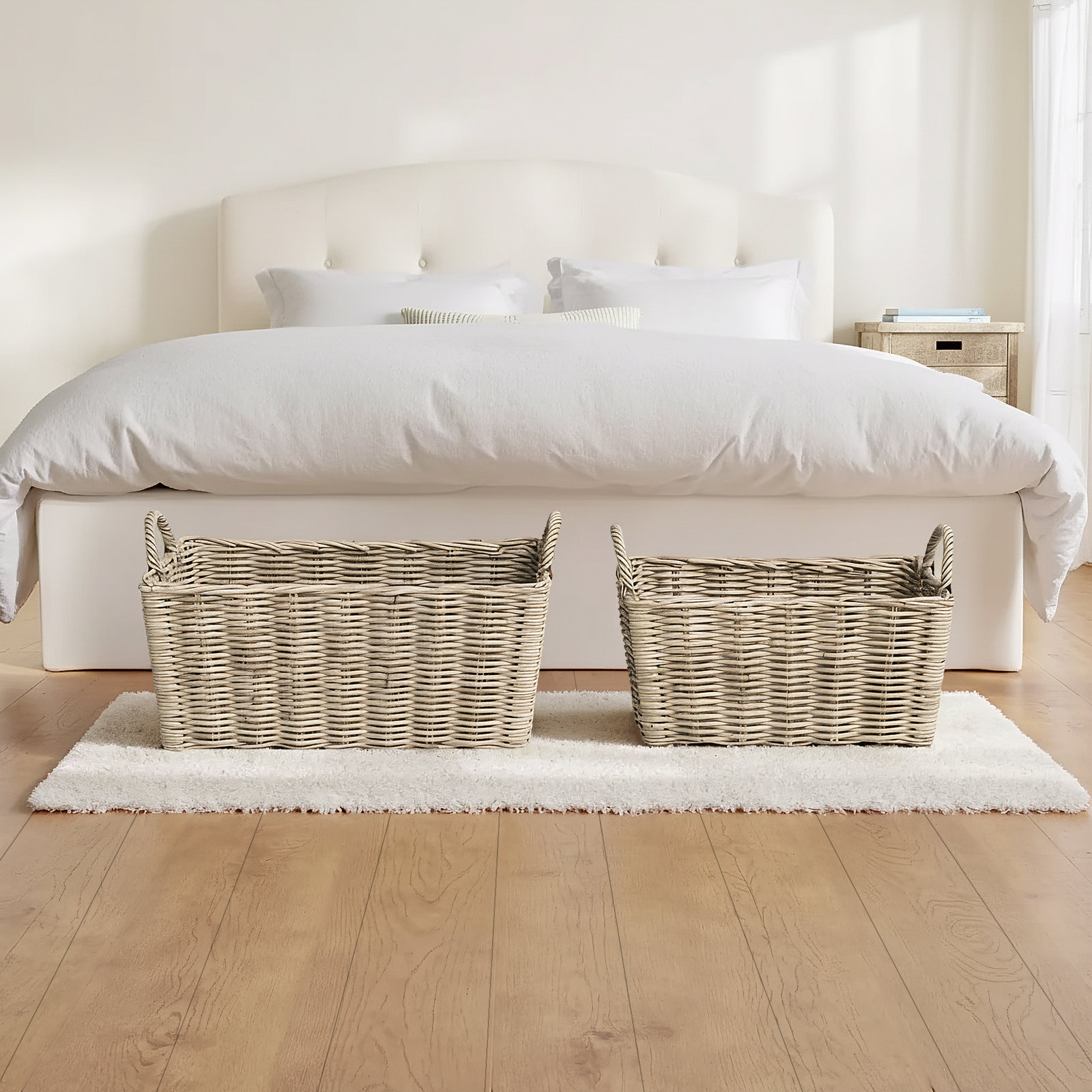 Chanson 2 Piece Rattan Basket Set