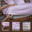Ensemble de lit en draps 100% coton naturel Home Prides - satin de coton à densité de tissage 400-113839454-113839466