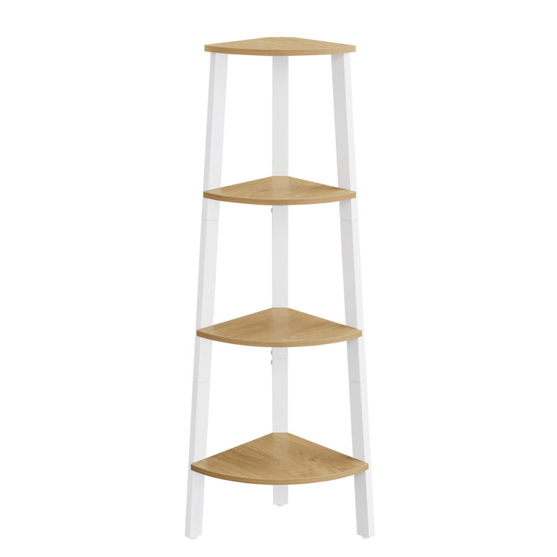 Rhond 125cm H x 33.4cm W Metal Corner Bookcase