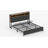 King size headboard and charging station, Platform bed frame with LED lights, Sturdy and stable, No noise, No box spring required, Easy to assemble, Black