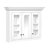 Bathroom Medicine Cabinet With Mirror, 5 Closed & Adjustable Shelves, Bathroom Wall Mounted Storage Cabinet With Glass Doors