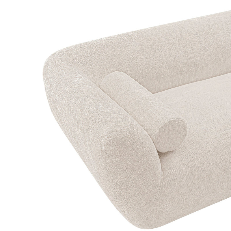 Canapé en chenille Ulka, Crème