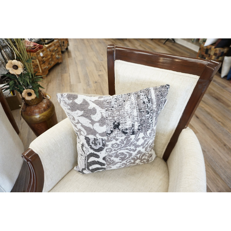 Coussin décoratif en coton, Brun