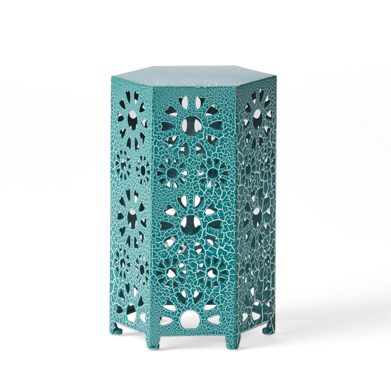 Eliana 12" Side Table （Only Include Table), Teal