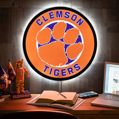 23" NCAA Team Round LED Lighted Wall Sign